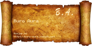 Buro Aura névjegykártya
